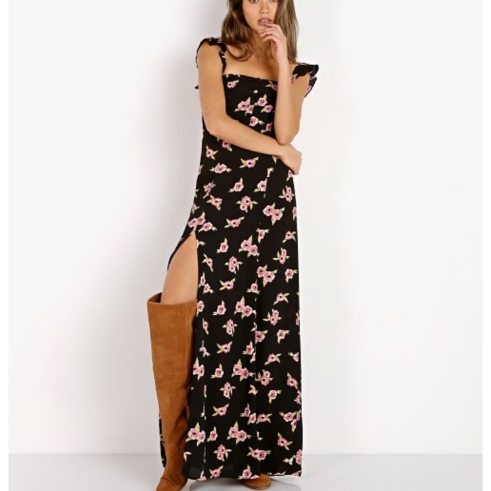 Flynn Skye Bardot Maxi Dress in Night Heavens